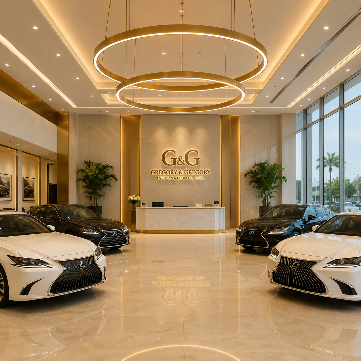 Gregory and Gregory International, Ltd. luxury automotive showroom